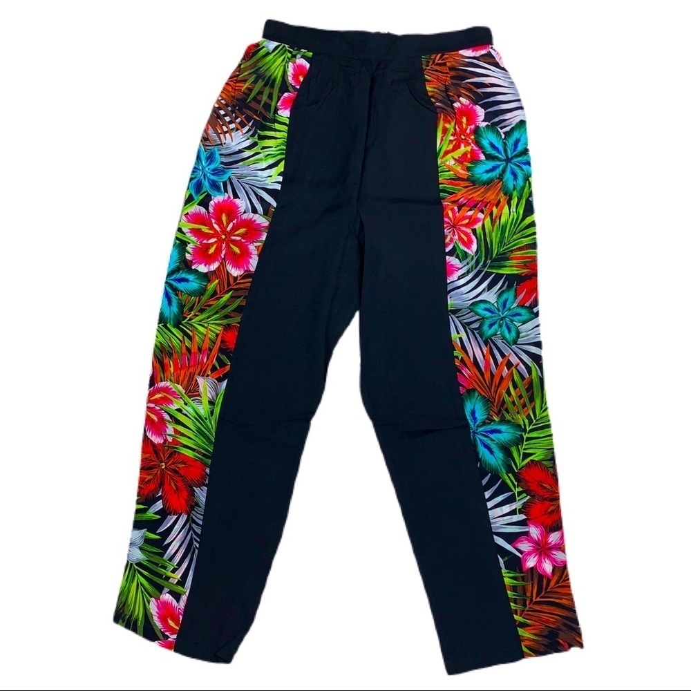 Revolve Line & Dot Silk Tropical Pants NWT